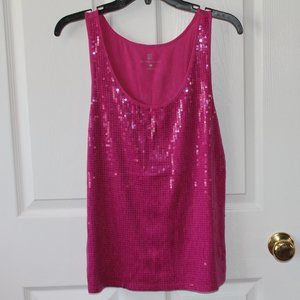 Hot Pink Sequined Top